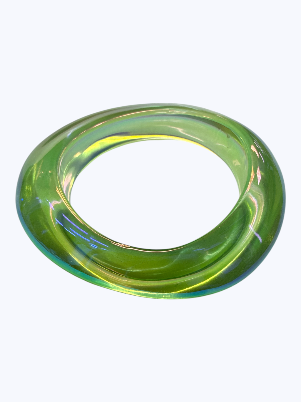 Pink and Green Holographic Acrylic Bracelet Set