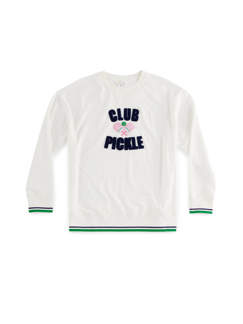 "CLUB PICKLE" SWEATSHIRT, IVORY: LARGE