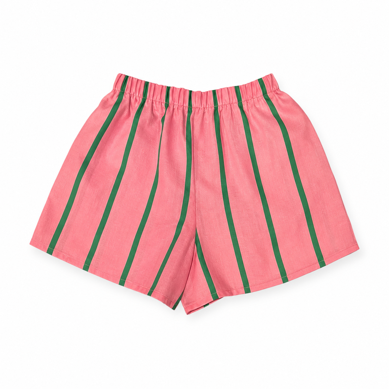 Pink and Green Stripe Resort Shorts Pinky Promise Boutique