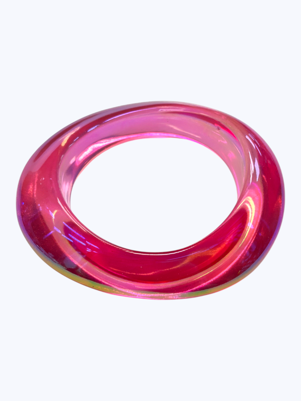 Pink and Green Holographic Acrylic Bracelet Set