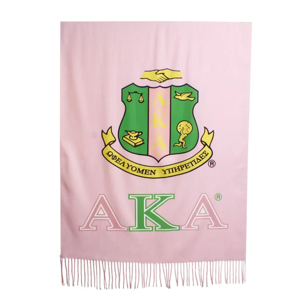 Pink and Green Sorority Inspired Shawl Scarf ~ Pink and Green Fashion Shawl