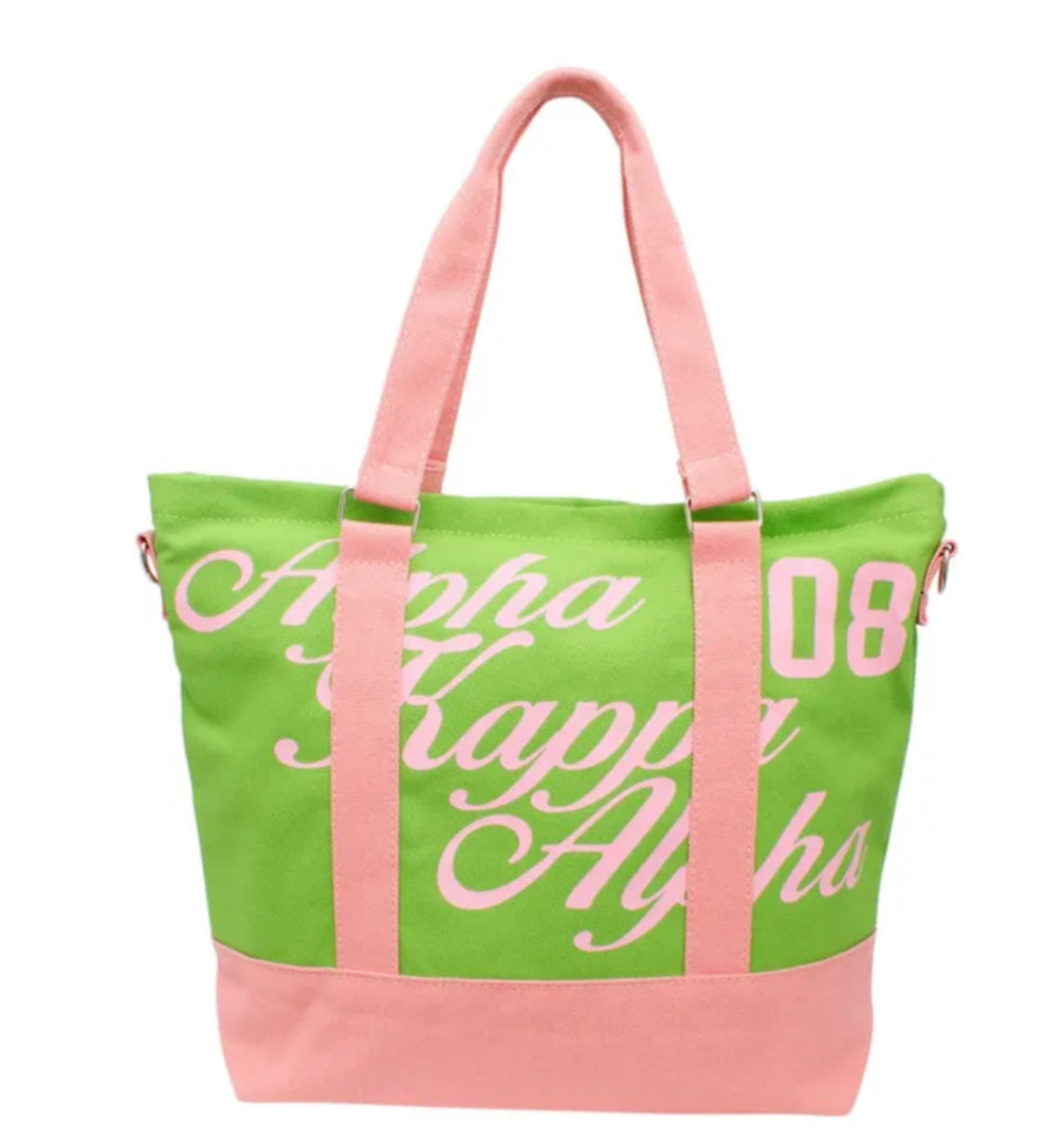 Canvas Tote Bag Sorority Inspired