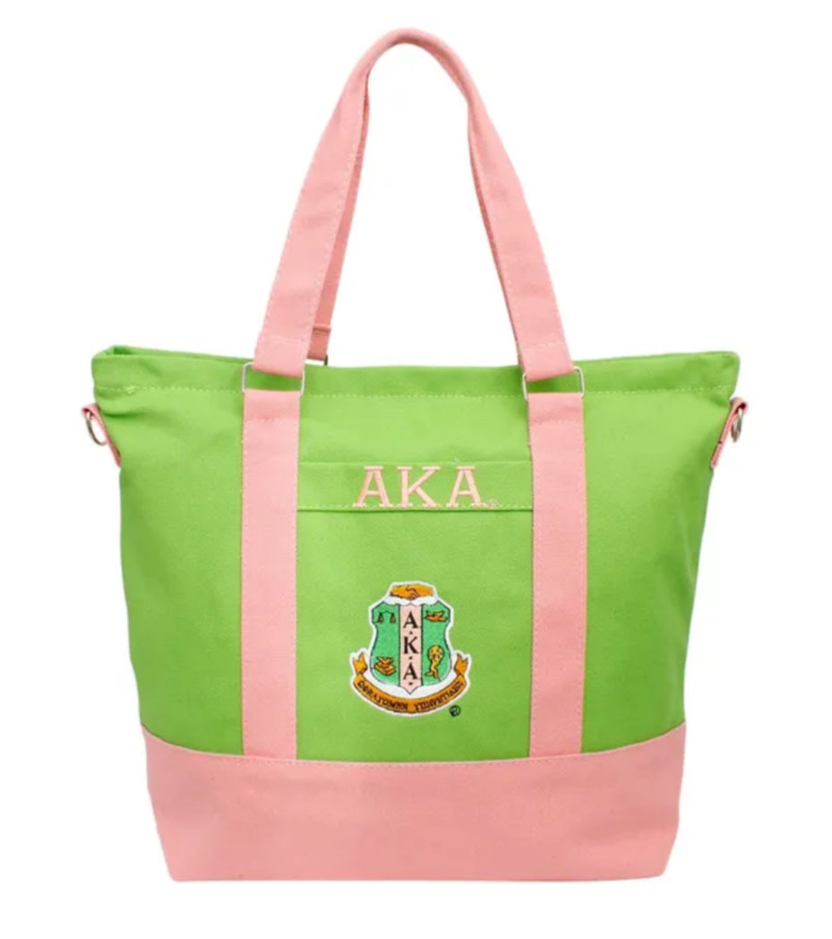 Canvas Tote Bag Sorority Inspired