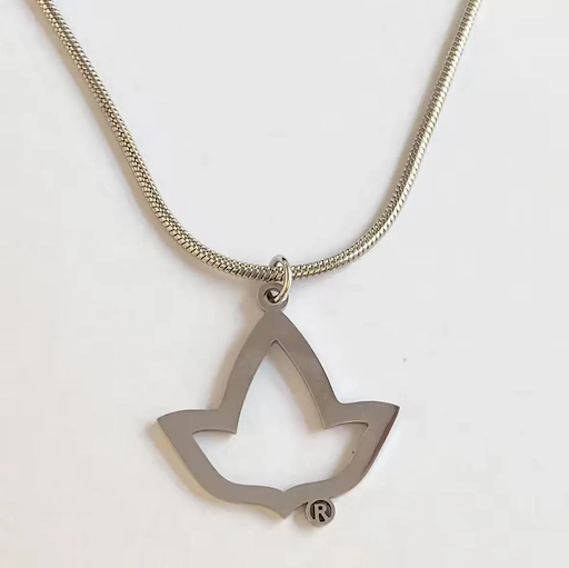 Alpha Kappa Alpha Sorority Inspired Ivy Leaf Necklace and Earrings Set Sterling Silver