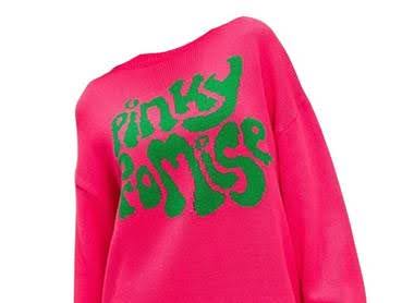 🩷Pinky Promise Pink and Green Sweater Oversized Fit🩷💚