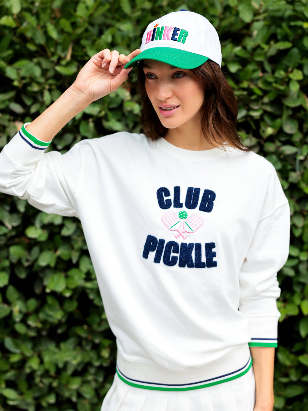 "CLUB PICKLE" SWEATSHIRT, IVORY: LARGE