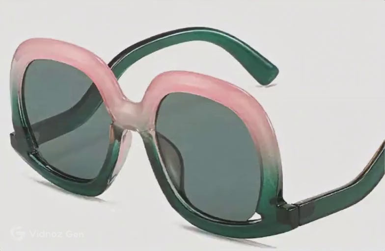Pink and Green Sunglasses