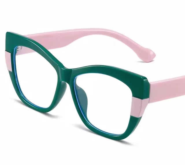 Pink and Green Eyeglasses