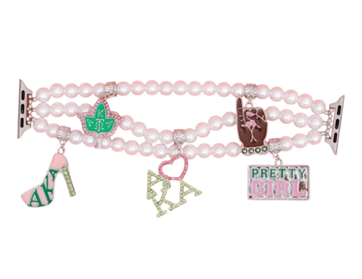 Alpha Kappa Alpha Inspired Pearl Watc      JJJJLKJB VBNM h Band
