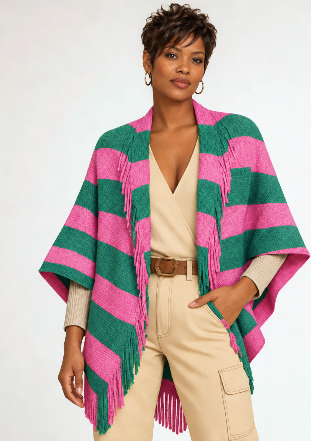 Pink and Green Wrap